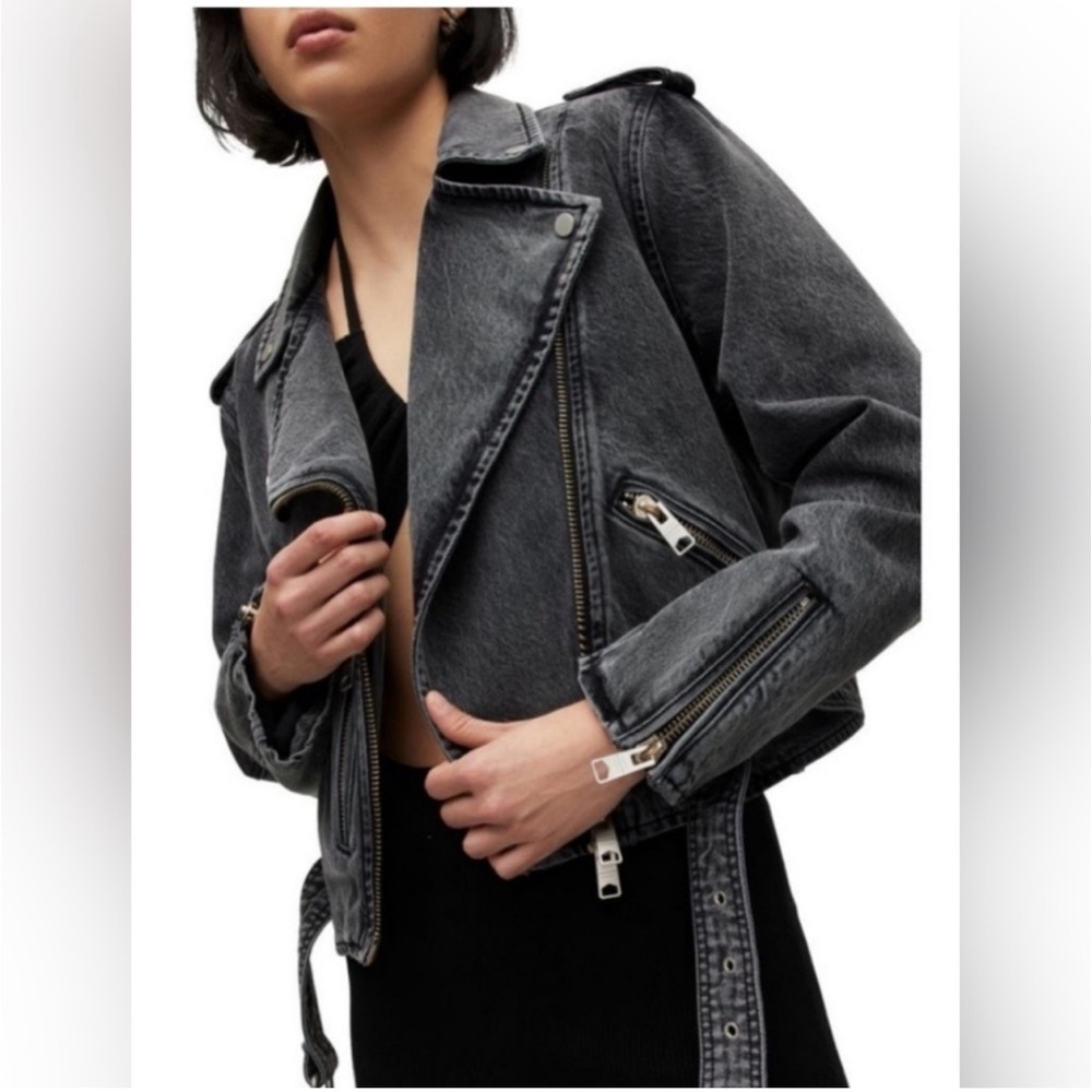 Brand New All Saints Balfren Jean Jacket - Picture 2 of 7